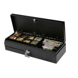 ratiotec RCD 100, cash drawer con tapa abatible, negro-00056774