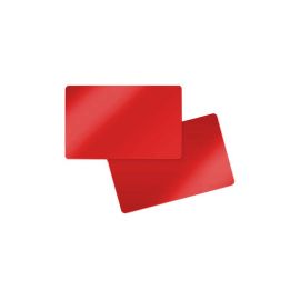 Tarjeta de PVC roja por ambos lados 86 x 54 x 0.76 mm (500 piezas)-403025