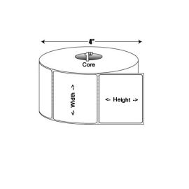Zebra Labels C25 ( 57x32 ) 2100 Per Rol -> Per 12 Rollen indoos *800262-125*-BYPOS-1325-5