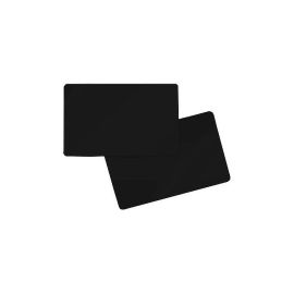 Tarjeta de PVC ambos lados negra 86 x 54 x 0.76 mm (500 piezas)