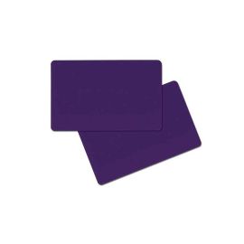 Tarjeta de PVC doble cara púrpura 86 x 54 x 0.76 mm (500 piezas)