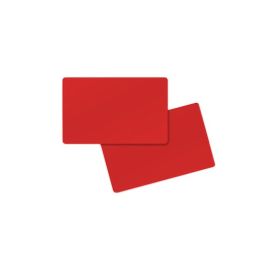 PVC tarjeta roja mate en ambos lados 86 x 54 x 0.76 mm (500 piezas)