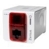 Evolis Zenius Expert, unilateral, 12 puntos/mm (300dpi), USB, Ethernet, Contactless, rojo